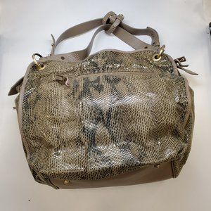 C. Lili Leather 'Snakeskin' Handbag